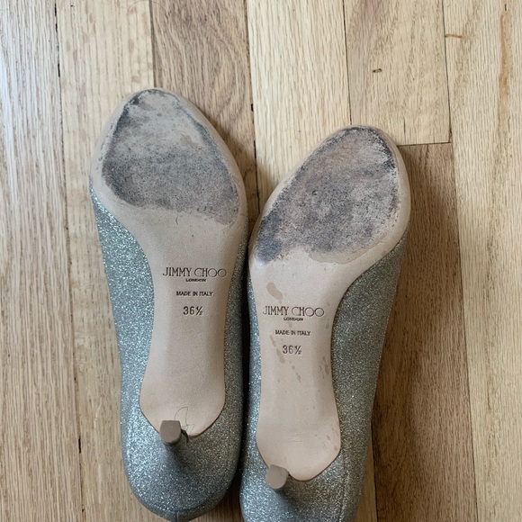 Jimmy choo Romy 60 in platinum ice size 36 1/2 - Picture 9 of 10